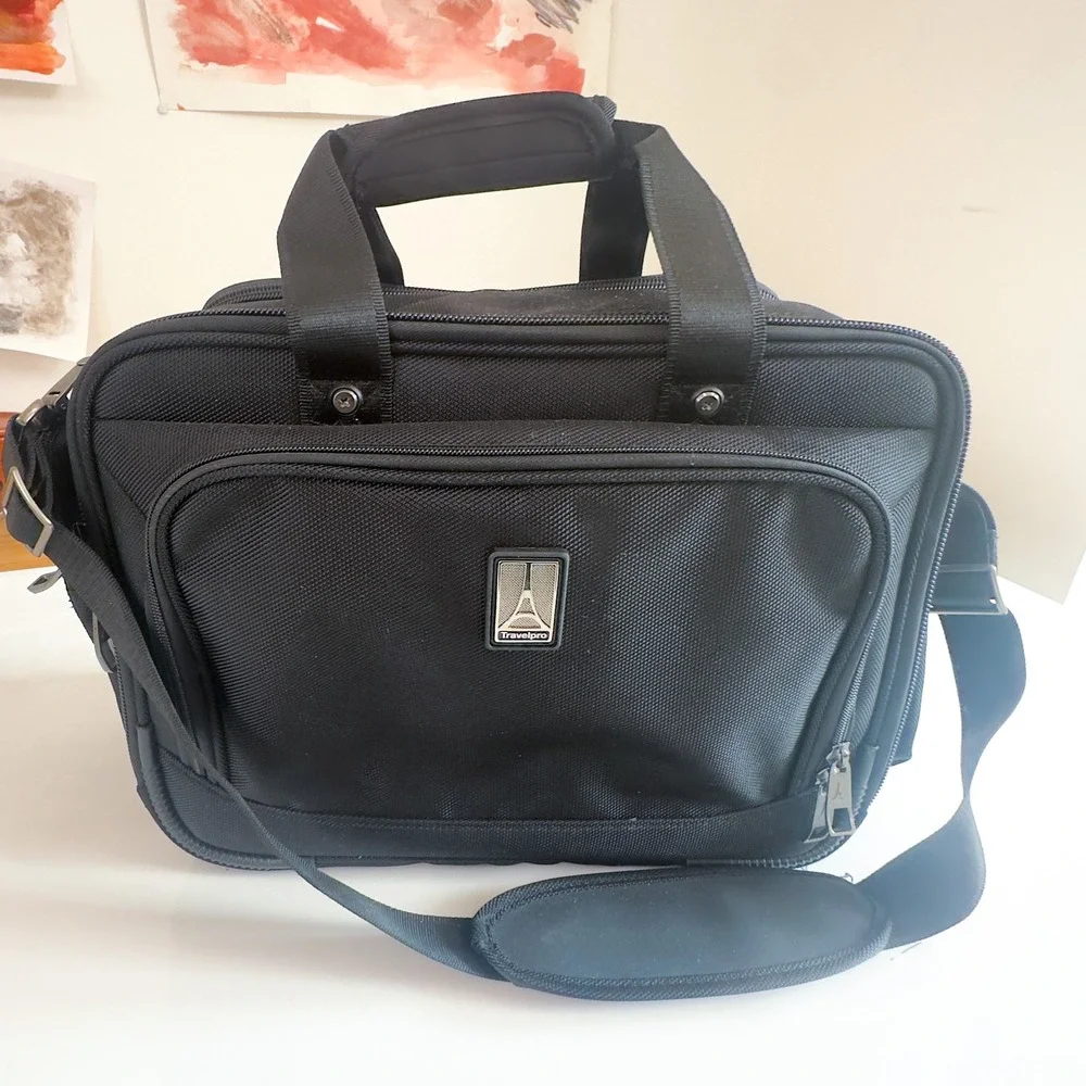 Travelpro Briefcase Laptop Bag Black Ballistic Nylon‎ One Size